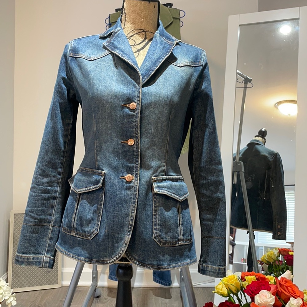 🛍 Vintage GAP denim blazer women’s size S 🛍